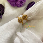 Premium AD Stone Toe Rings -White-G7596